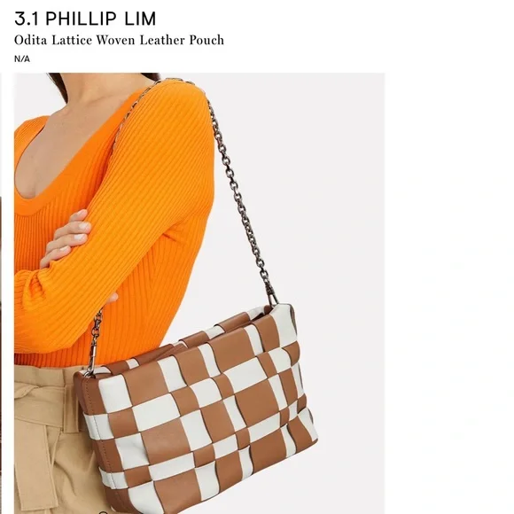 3.1 Phillip Lim Odita Lattice Woven Leather Bag